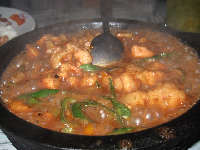 Spicy Seafood Hot Plate Spicy Seafood Hot Plate