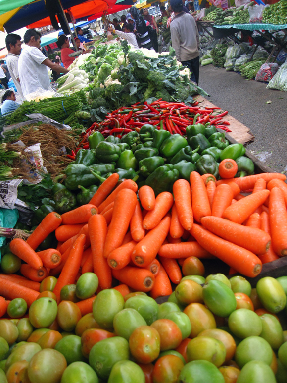 vegetable market in kota kinabalu kota kinabalu vegetable vendor