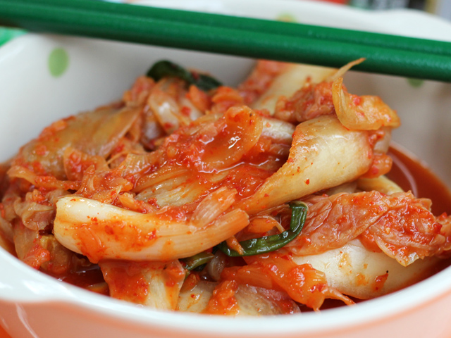 Chili Pickled Cabbage (Kimchi 김치) South Korean food